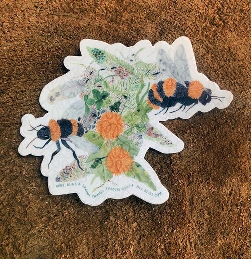 Butterfly Mountain Meadow Habitat Sticker — JILL BLISS