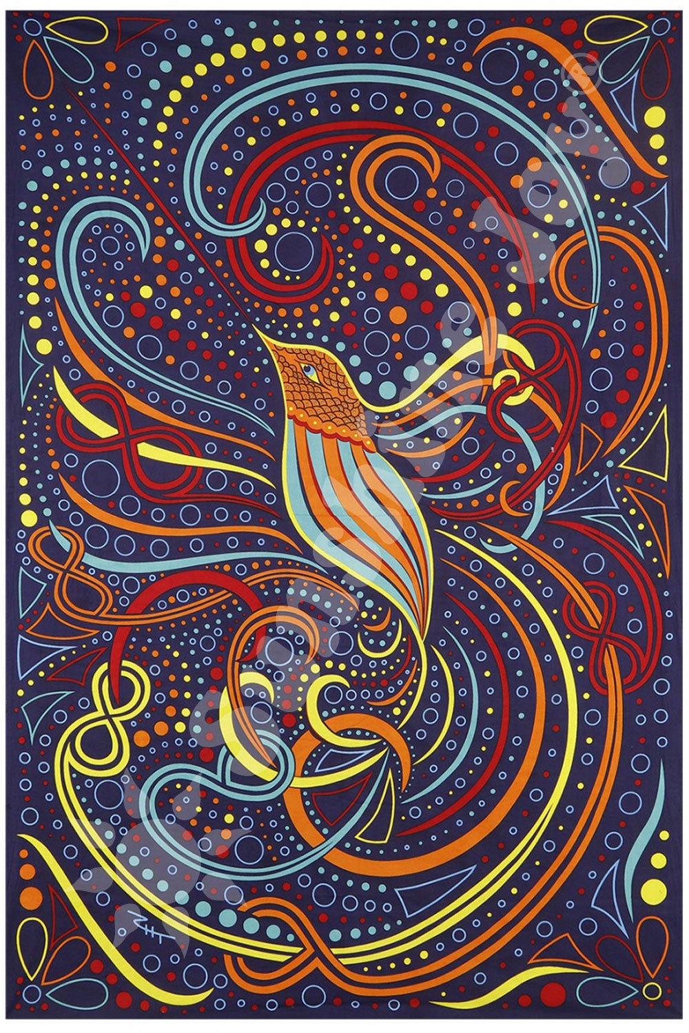 Tapestry Sunshine Joy 76161 3D Hummingbird Tapestry Third Planet Boutique